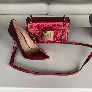 Aldo purse with matching shoes